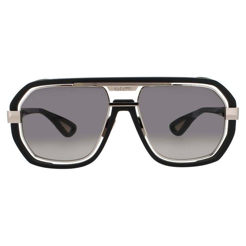 Men's Grey Rectangular Sunglasses