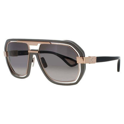 Men's Grey Rectangular Sunglasses