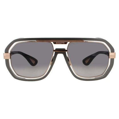 Men's Grey Rectangular Sunglasses