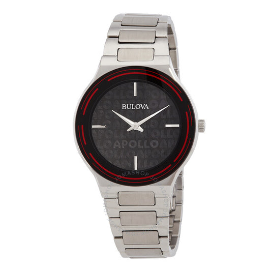 بولوفا، ساعة أبولو كوارتز نسائية بمينا أسود