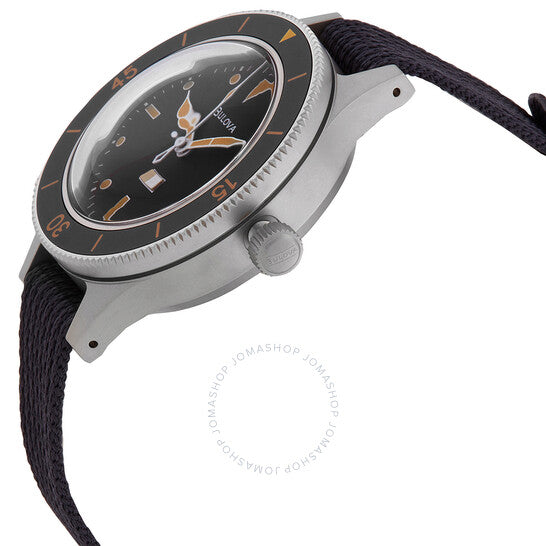 بولوفا، أرشيف ساعة رجالية أوتوماتيكية بمينا أسود من طراز Mil-Ships-W-2181