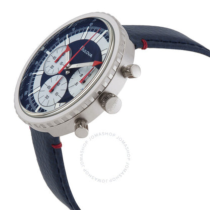 ساعة بولوفا كرونوغراف سي كوارتز للرجال بمينا أبيض