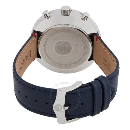 ساعة بولوفا كرونوغراف سي كوارتز للرجال بمينا أبيض