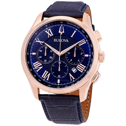Bulova, Classic Chronograph Blue Dial Men's Watch