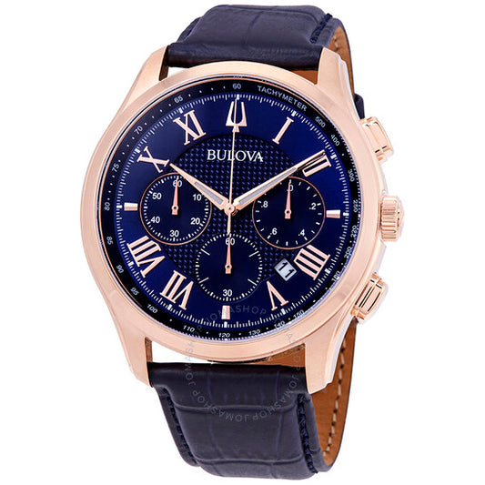 Bulova, Classic Chronograph Blue Dial Men's Watch