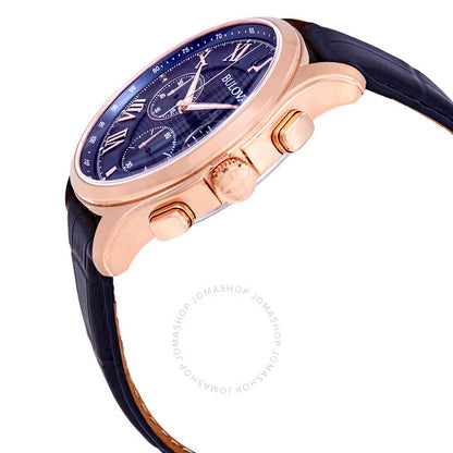 Bulova, Classic Chronograph Blue Dial Men's Watch