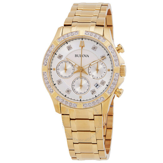 Bulova, Classic Chronograph Quartz Crystal Silver Dial Men's Watch