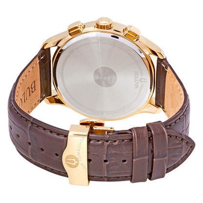 Bulova, Classic White Textured Dial Men's Chronograph Watch