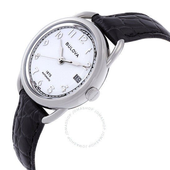 بولوفا، ساعة كومودور أوتوماتيكية للسيدات بمينا أبيض