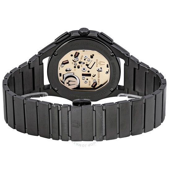 ساعة بولوفا كيرف كرونوغراف للرجال بمينا رمادي داكن