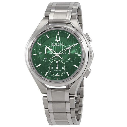 Bulova, Curv Chronograph Quartz Green Dial Men's Watch