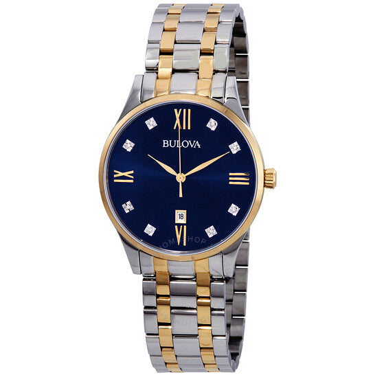 Bulova, Classic Diamond Blue Dial Men's Watch