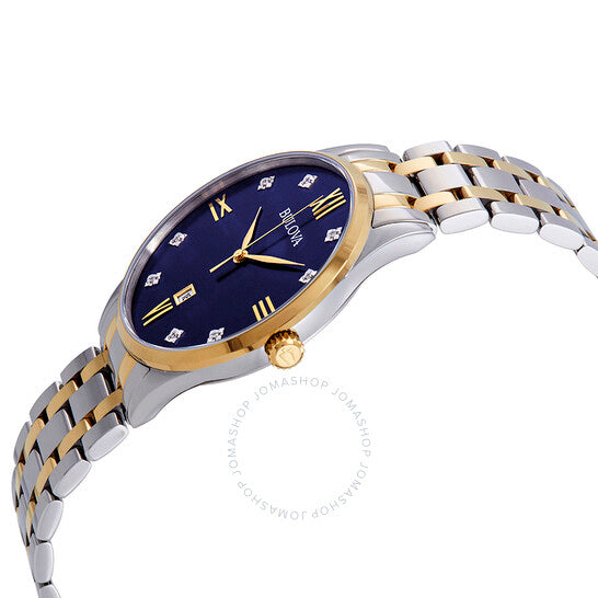Bulova, Classic Diamond Blue Dial Men's Watch