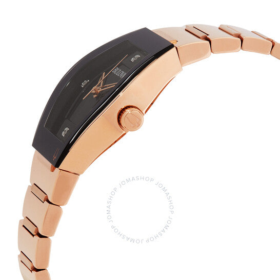 بولوفا، ساعة جيميني كوارتز ألماس بمينا سوداء للسيدات