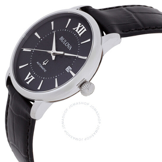بولوفا، ساعة هدسون أوتوماتيكية للرجال بمينا أسود