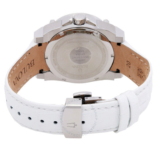 ساعة بولوفا أيكون دايموند بريسيجنست للسيدات بمينا فضي