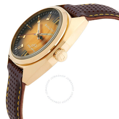 Bulova, Jet Star Quartz Gold Dial Men's Watch