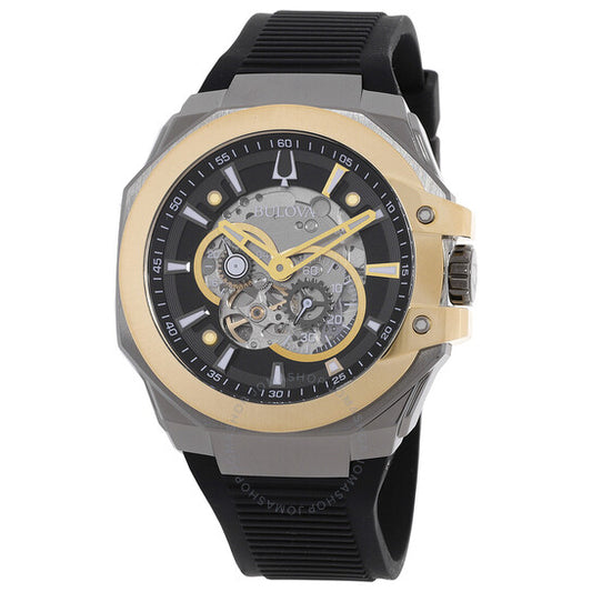 بولوفا، ساعة ماكينا أوتوماتيكية للرجال بمينا رمادي