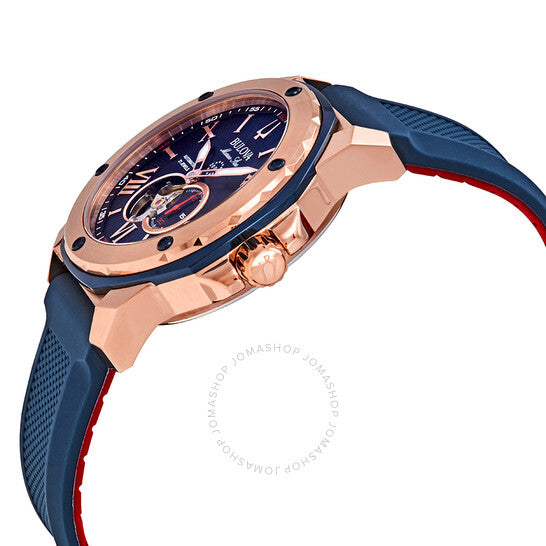 بولوفا، ساعة مارين ستار أوتوماتيكية للرجال بمينا أزرق