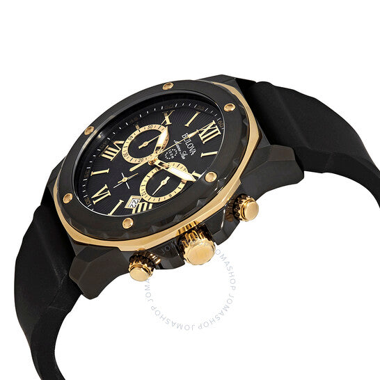 Bulova, Marine Star Chronograph Black Dial Men's Watch