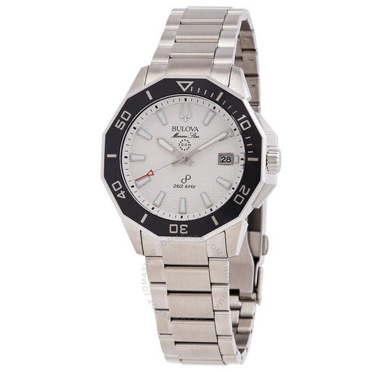 Bulova, Marine Star HPQ Precisionist Quartz White Dial Men's Watch