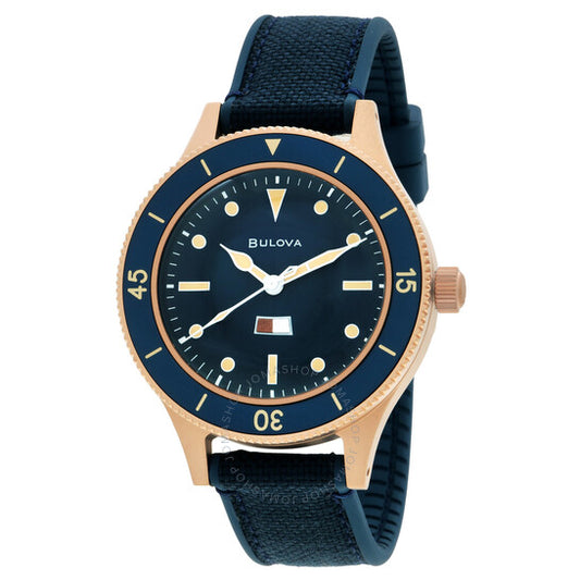 Bulova, Mil Ships 150th Anniversary Special Edition Automatic Blue Dial Watch