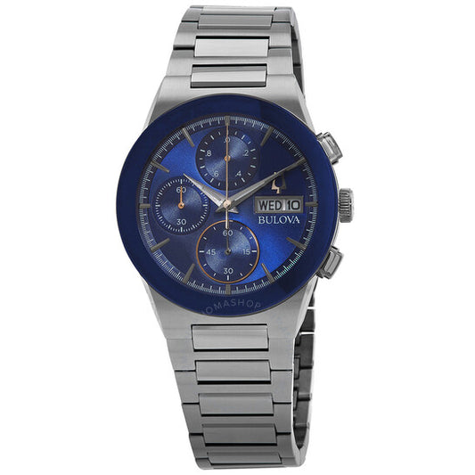 Bulova, Millennia Chronograph Quartz Blue Dial Men's Watch