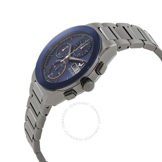 Bulova, Millennia Chronograph Quartz Blue Dial Men's Watch