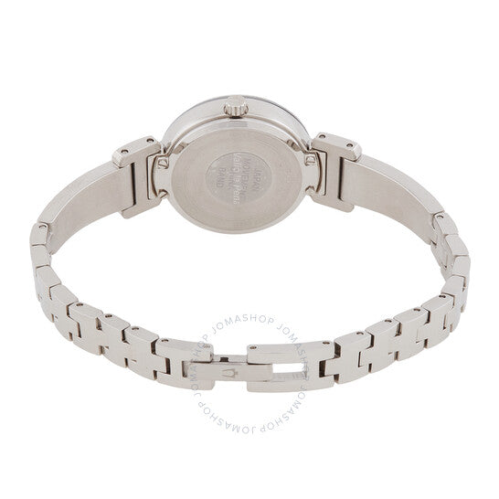 بولوفا، ساعة نسائية عصرية من الكوارتز والماس بمينا فضي