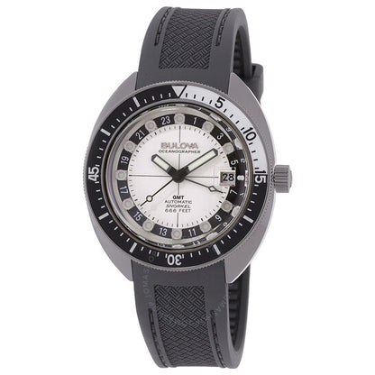Bulova, Oceanographer GMT Automatic White Dial Men's Watch