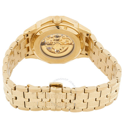 Bulova, Octava Automatic Crystal Gold Skeleton Dial Men's Watch