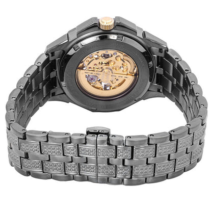 Bulova, Octava Automatic Crystal Gold Skeleton Dial Men's Watch