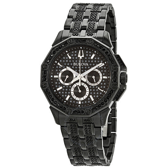 Bulova, Octava Black Dial Men's Multifunction Watch