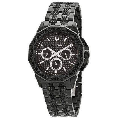 Bulova, Octava Black Dial Men's Multifunction Watch