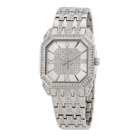 Bulova, Octava Quartz Crystal Silver Dial Men's Watch