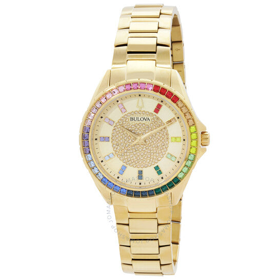 Bulova, Phantom Quartz Crystal Champagne Dial Men's Watch