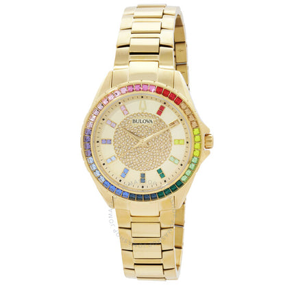 Bulova, Phantom Quartz Crystal Champagne Dial Men's Watch