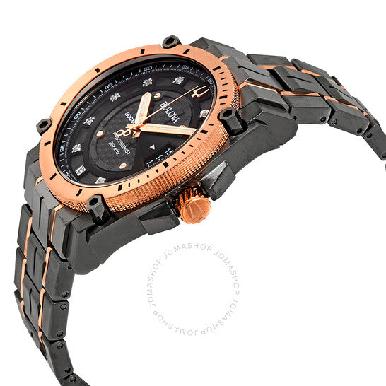 بولوفا، ساعة رجالية بريسيجنست دايموند بمينا سوداء