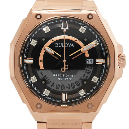 Bulova, Precisionist X Quartz Diamond Black Dial Men's Watch