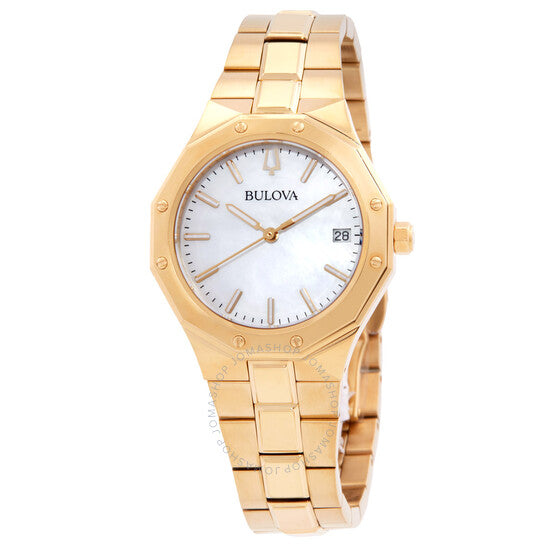 Bulova, Prestige Quartz Mother of Pearl Dial Ladies Watch