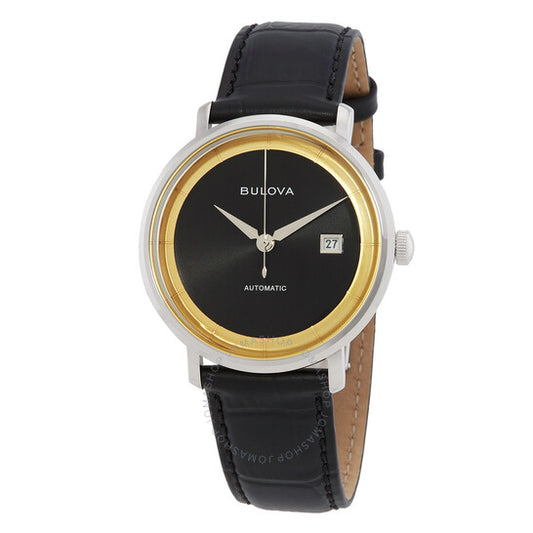 بولوفا، ساعة رات باك أوتوماتيكية للرجال بمينا أسود