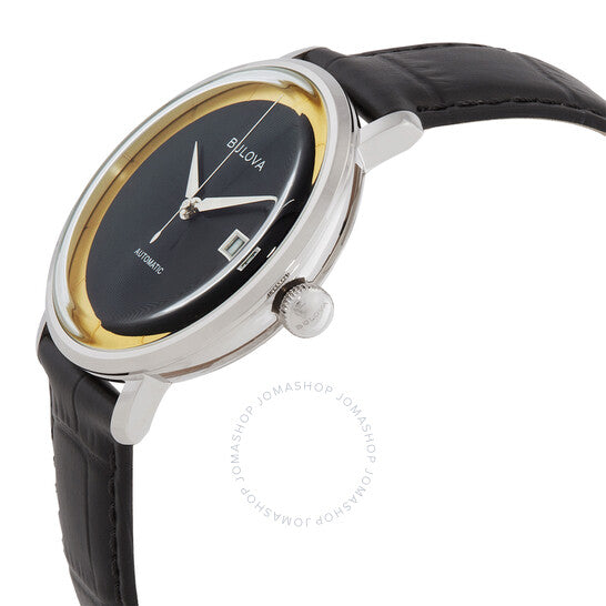 بولوفا، ساعة رات باك أوتوماتيكية للرجال بمينا أسود