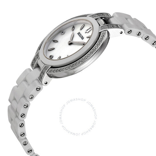 Bulova, Rubaiyat Mother of Pearl Dial Diamond Ladies Watch