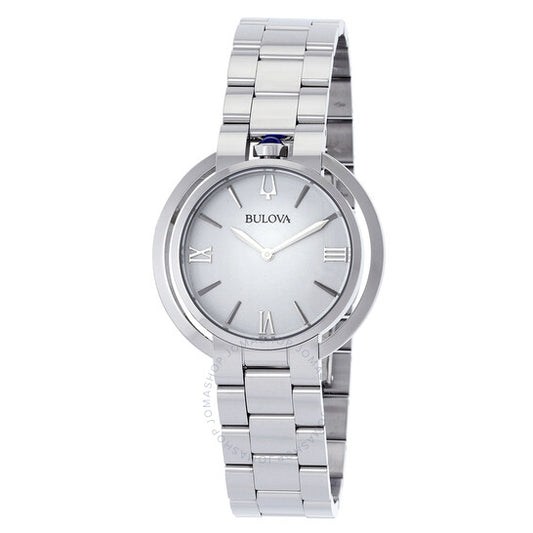 بولوفا، ساعة رباعيات كوارتز نسائية بمينا أبيض