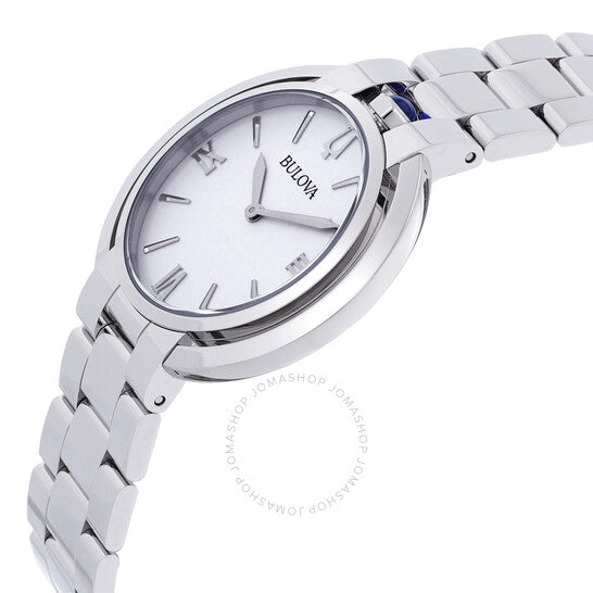 بولوفا، ساعة رباعيات كوارتز نسائية بمينا أبيض