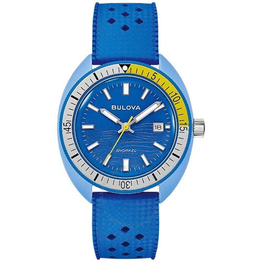 Bulova, Snorkel Tang Fish Quartz Blue Dial Men's Watch