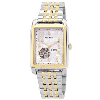 Bulova, Sutton Automatic Silver Dial Two-Tone Men's Watch