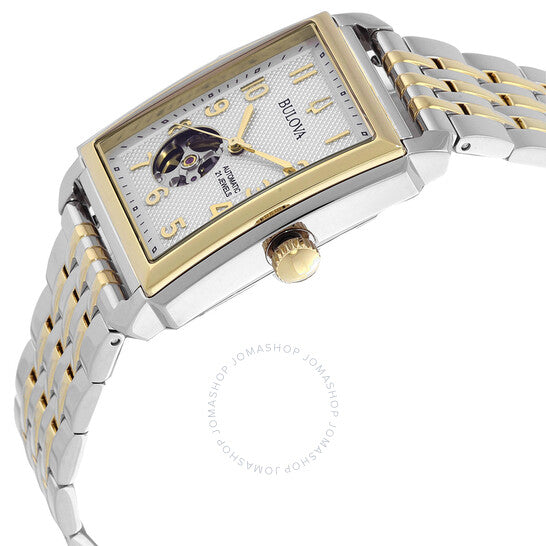 Bulova, Sutton Automatic Silver Dial Two-Tone Men's Watch