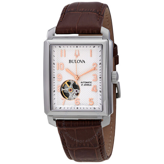 Bulova, Sutton Automatic Silver White Dial Men's Watch