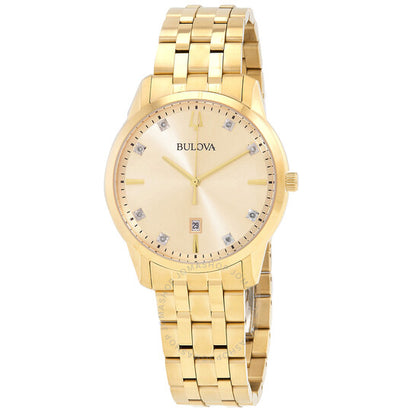 Bulova, Sutton Quartz Diamond Champagne Dial Men's Watch